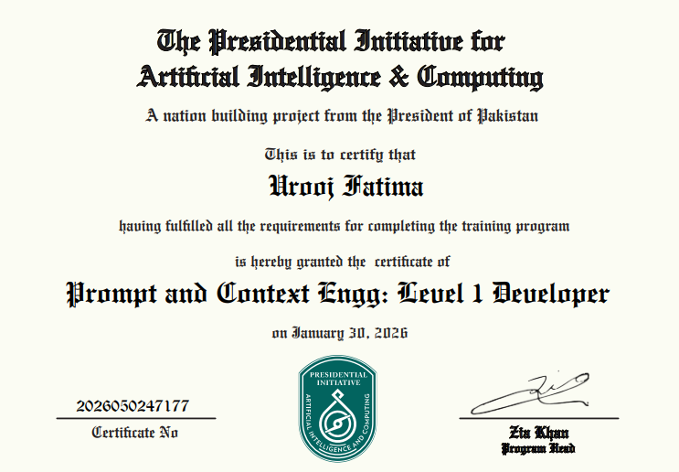 Prompt Engineering Cert